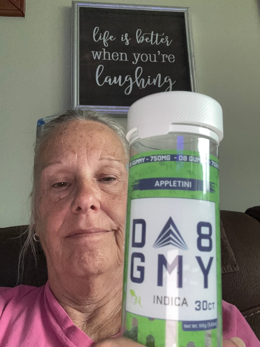 Customer photo review of DELTA 8 GUMMIES - 30CT Cherry Jane 750mg (25mg ea.) –  INDICA