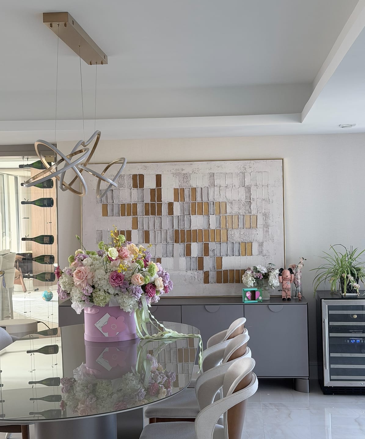 Customer photo review of Textured Abstract Wall Art -EV#0088