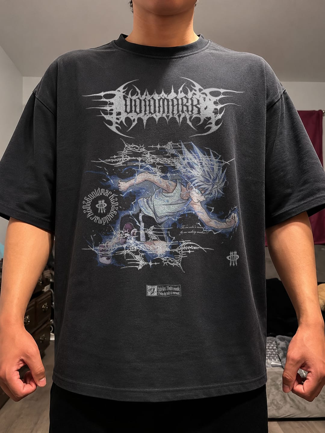Customer photo review of 'HxH: Killua' Oversized T-shirt