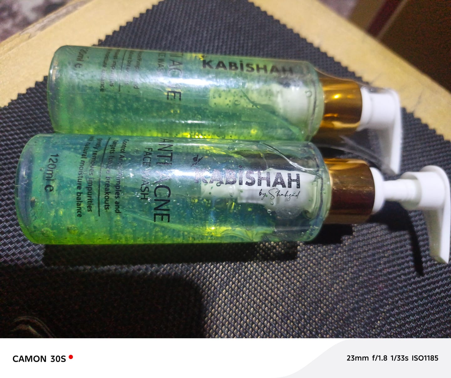 Customer photo review of ClearSkin Pro Anti Acne Face Wash Double Pack