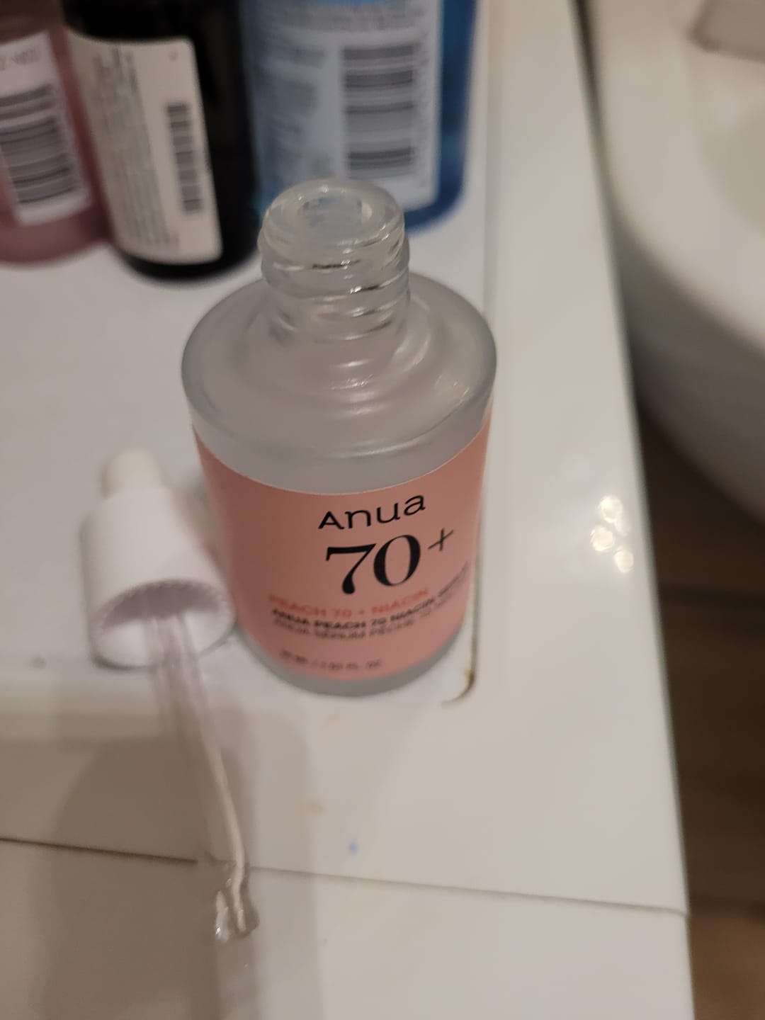 Customer photo review of Serums ar persiku gludai un mirdzošai ādai Anua Peach 70 Niacin Serum