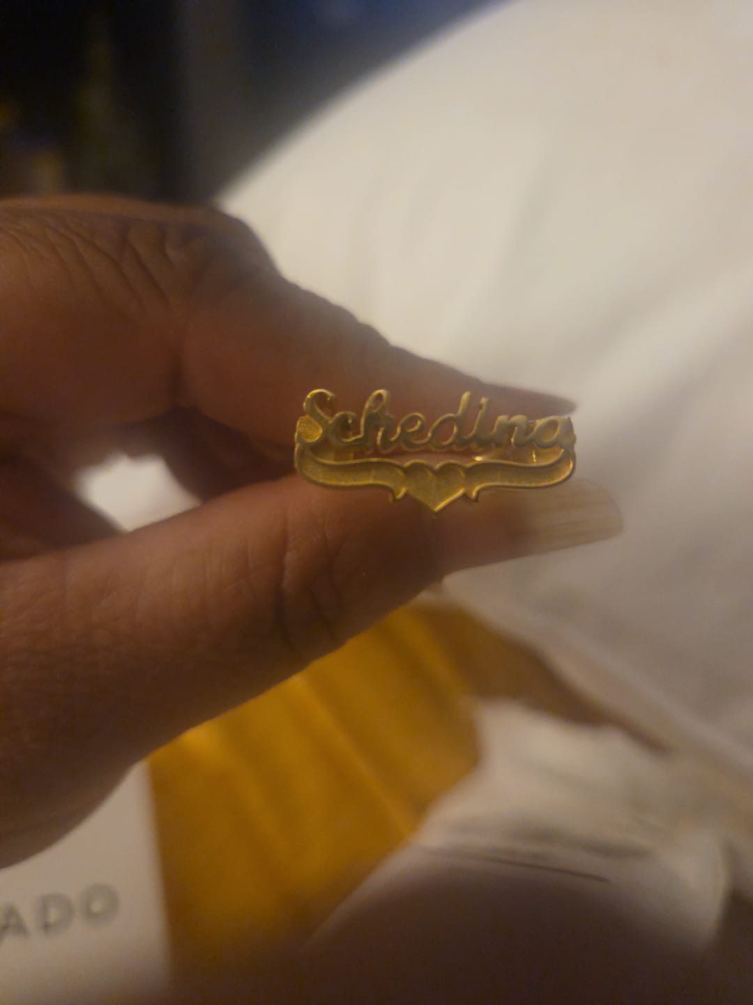 Customer photo review of 3D Name Ring