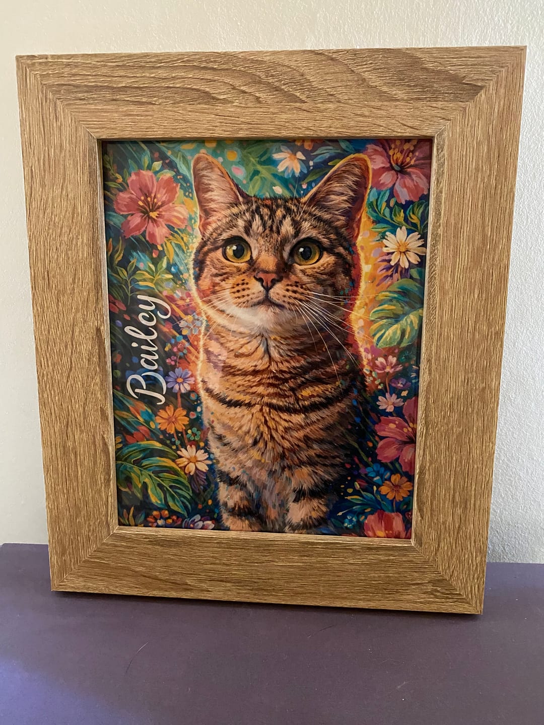 Customer photo review of Wildflower - Personalised Poster
