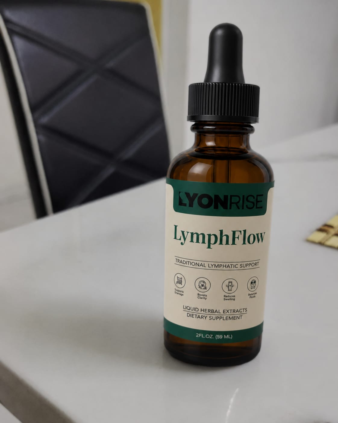 Customer photo review of LyonRise LymphFlow - טיפות טבעיות לתמיכה בגוף