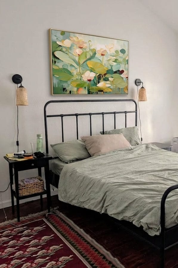 Customer photo review of Modern Botanical Lotus Wall Art  -LX#0063