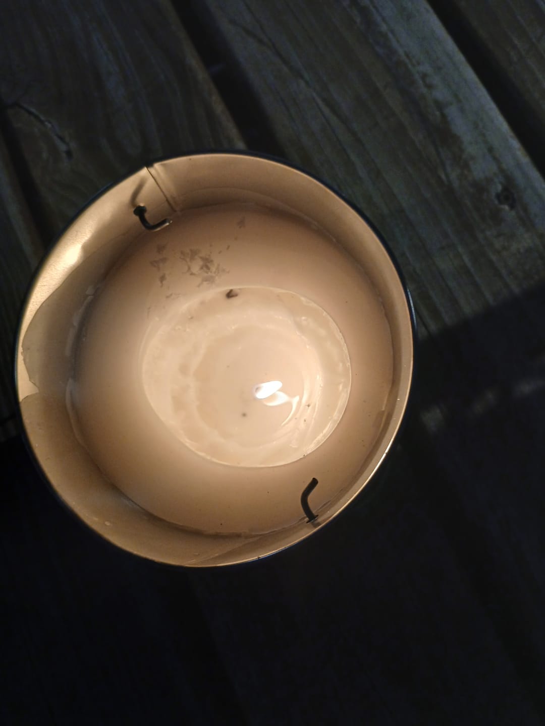 Customer photo review of Outdoor Citronella Bucket Candle for Backyard and Patio Decor