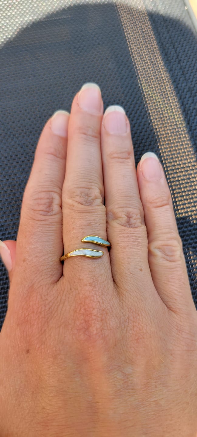 Customer photo review of 'Pastel Dream' Wrap Ring