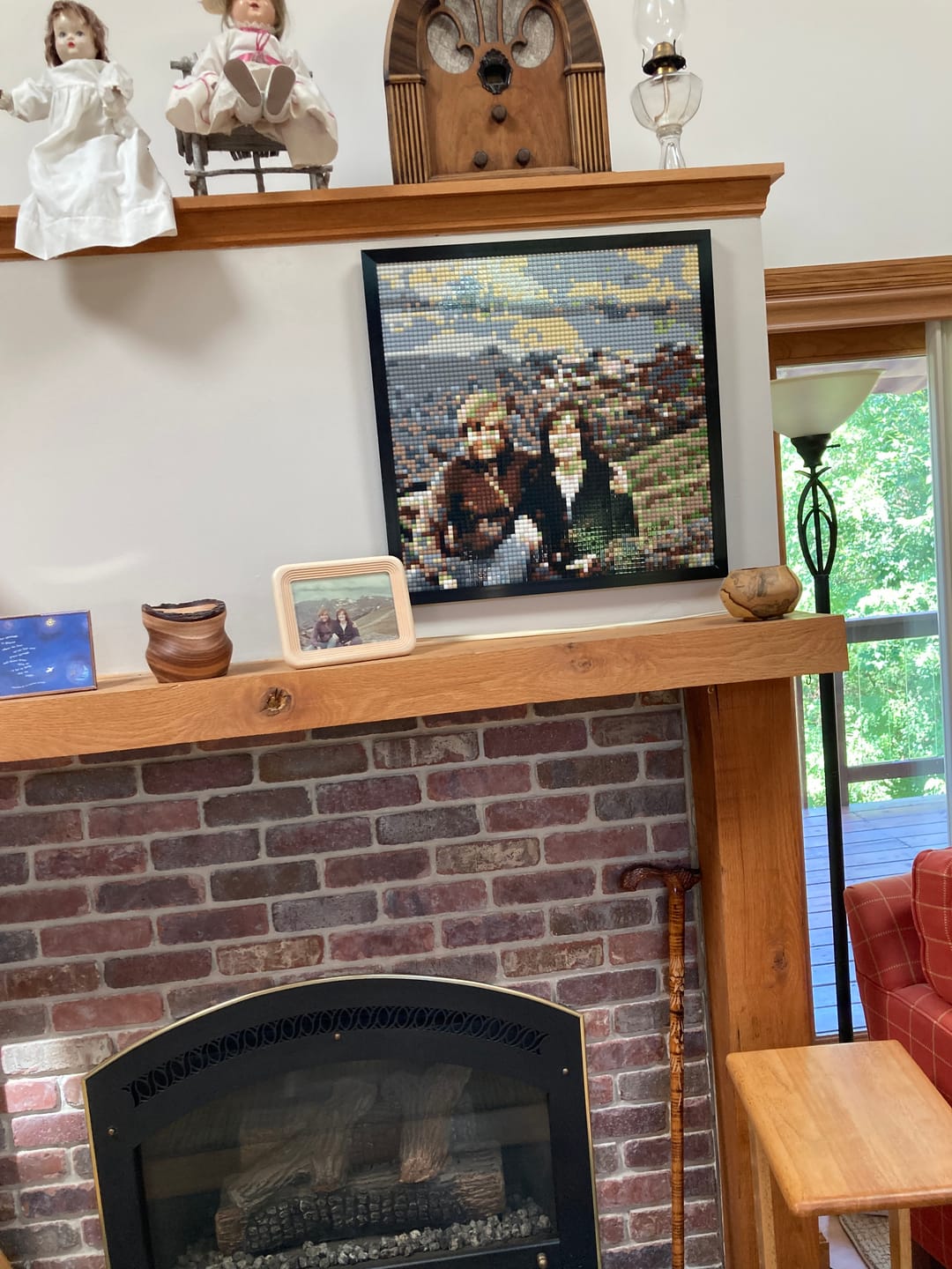 Customer photo review of Aluminium Frame - suitable for brick mosaics using 24x24 studs baseplates