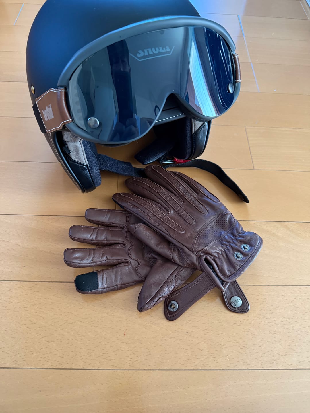 Customer photo review of バイカーグローブ　本革パンチングメッシュ