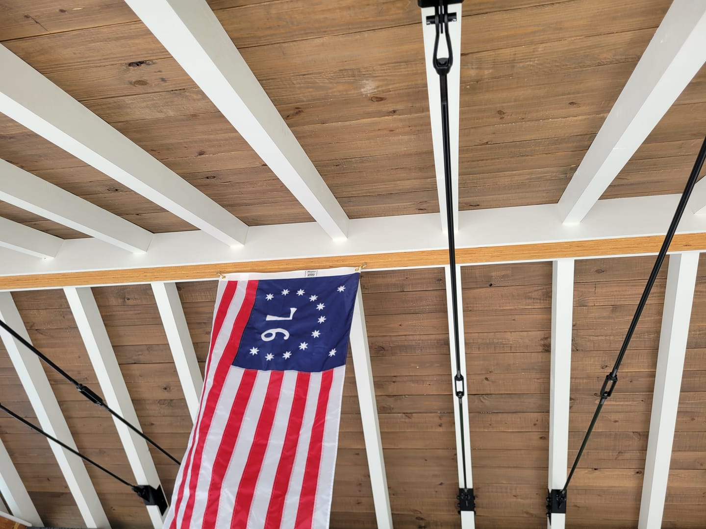 Customer photo review of 3' x 5' Bennington Flag Set