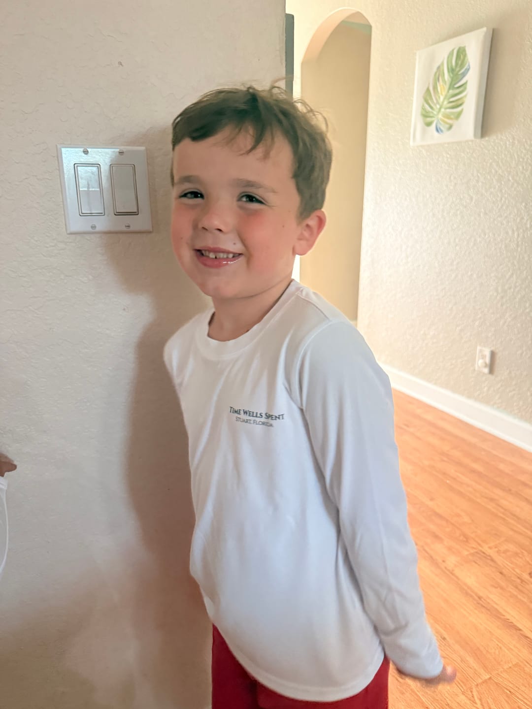 Customer photo review of Youth/Kids Dri-Fit Custom Boat Shirts
