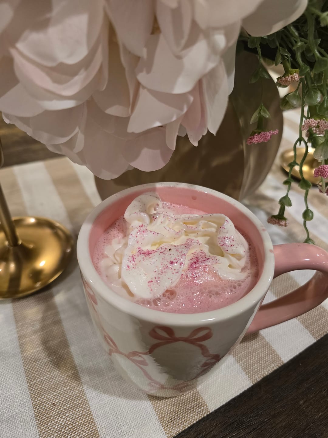 Customer photo review of Pink Matcha Latte