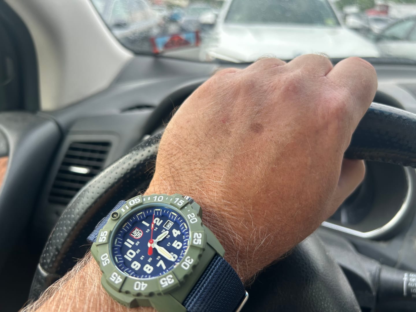 Customer photo review of Luminox 3503.ND Navy Seal 3500 Men's Blue Band Dive Watch