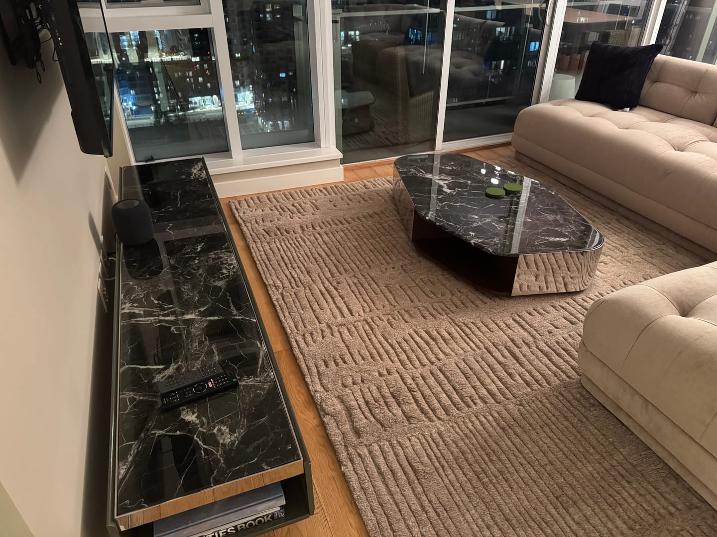 Customer photo review of Milan media & coffee table unit