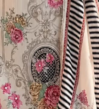 Customer photo review of Ivory Floral Printed Kurta Pant Set with Dupatta