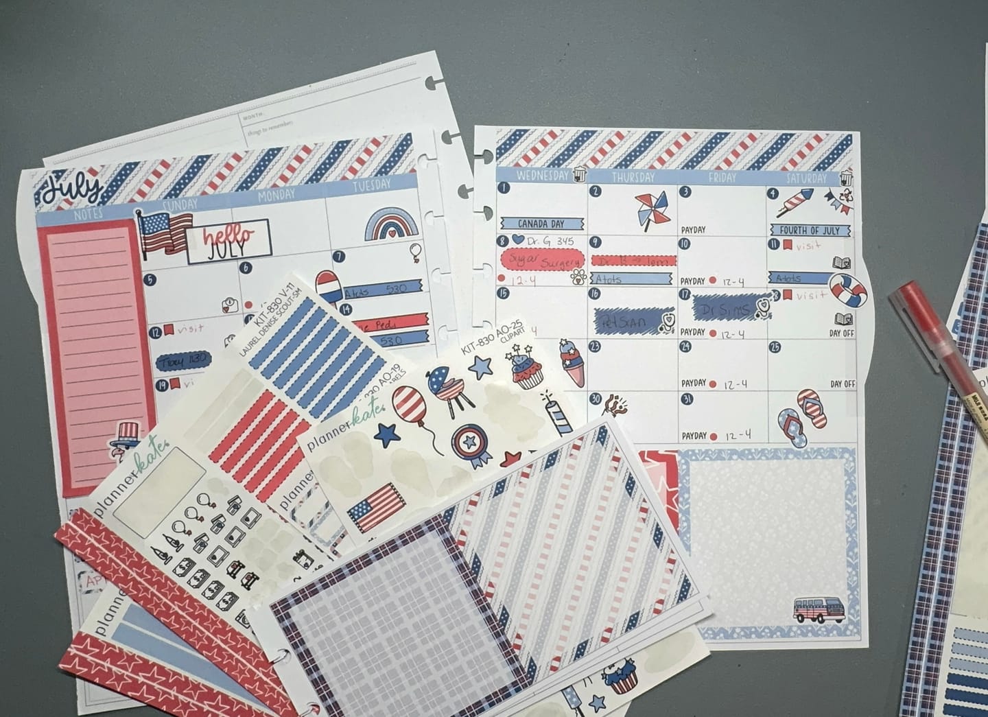 Customer photo review of The Scout | 3-Month Undated Planner Insert Pack | Discbound