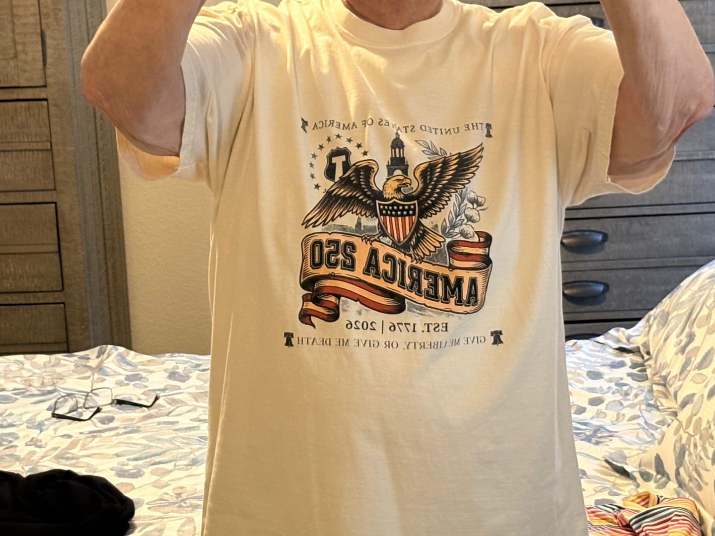 Customer photo review of American T-shirt