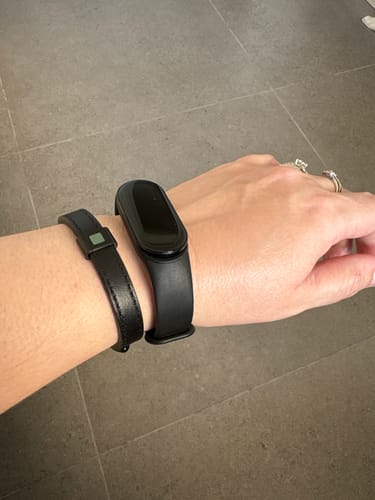 Customer photo review of צמיד עור - "All Black"