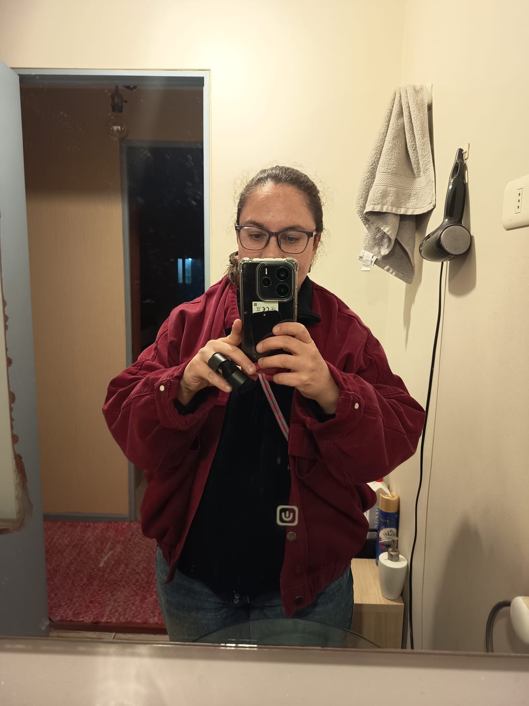 Customer photo review of CHAQUETA MANE burdeo