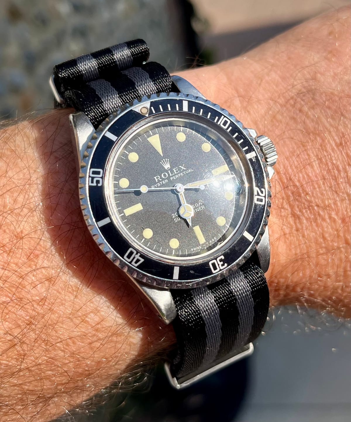 Customer photo review of Bond Premium Nylon Watch Strap