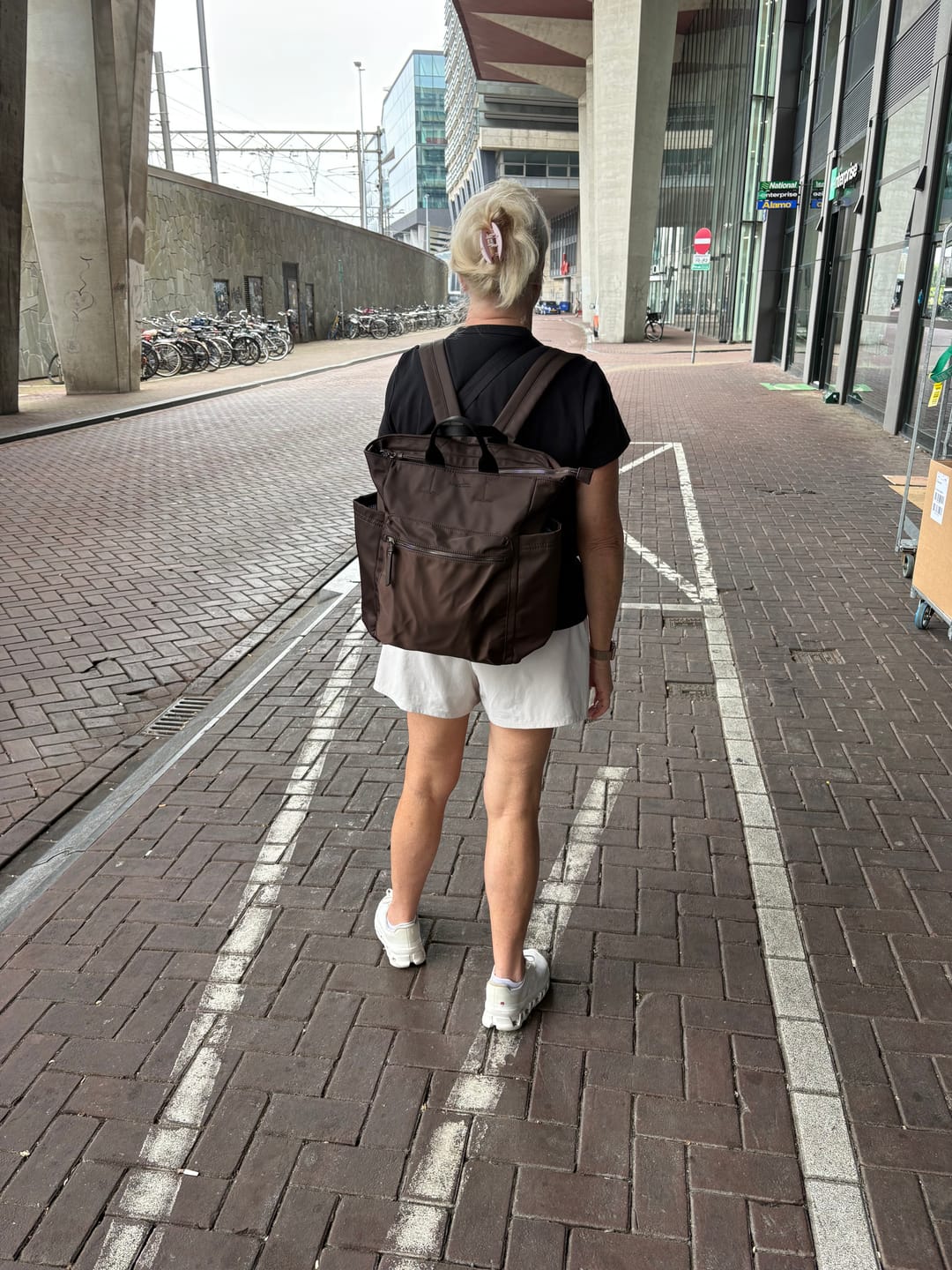 Customer photo review of Bronx Nylon Backpack - Chocolate