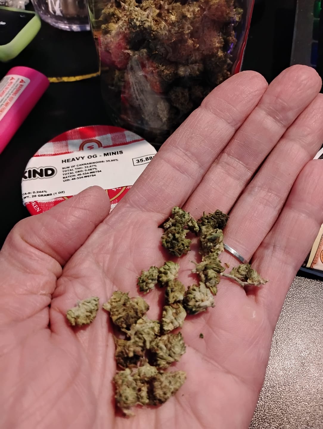 Customer photo review of Heavy OG - Minis - 28 Grams - Indica