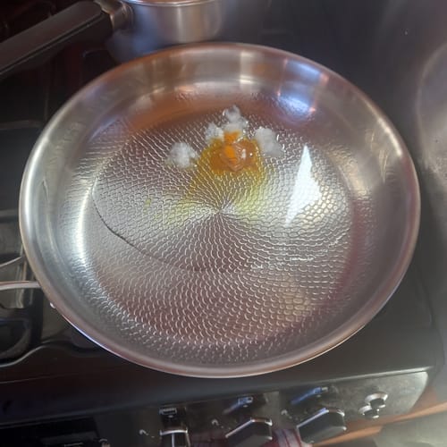 Customer photo review of TitaneX® Titanium Nonstick Frying Pan