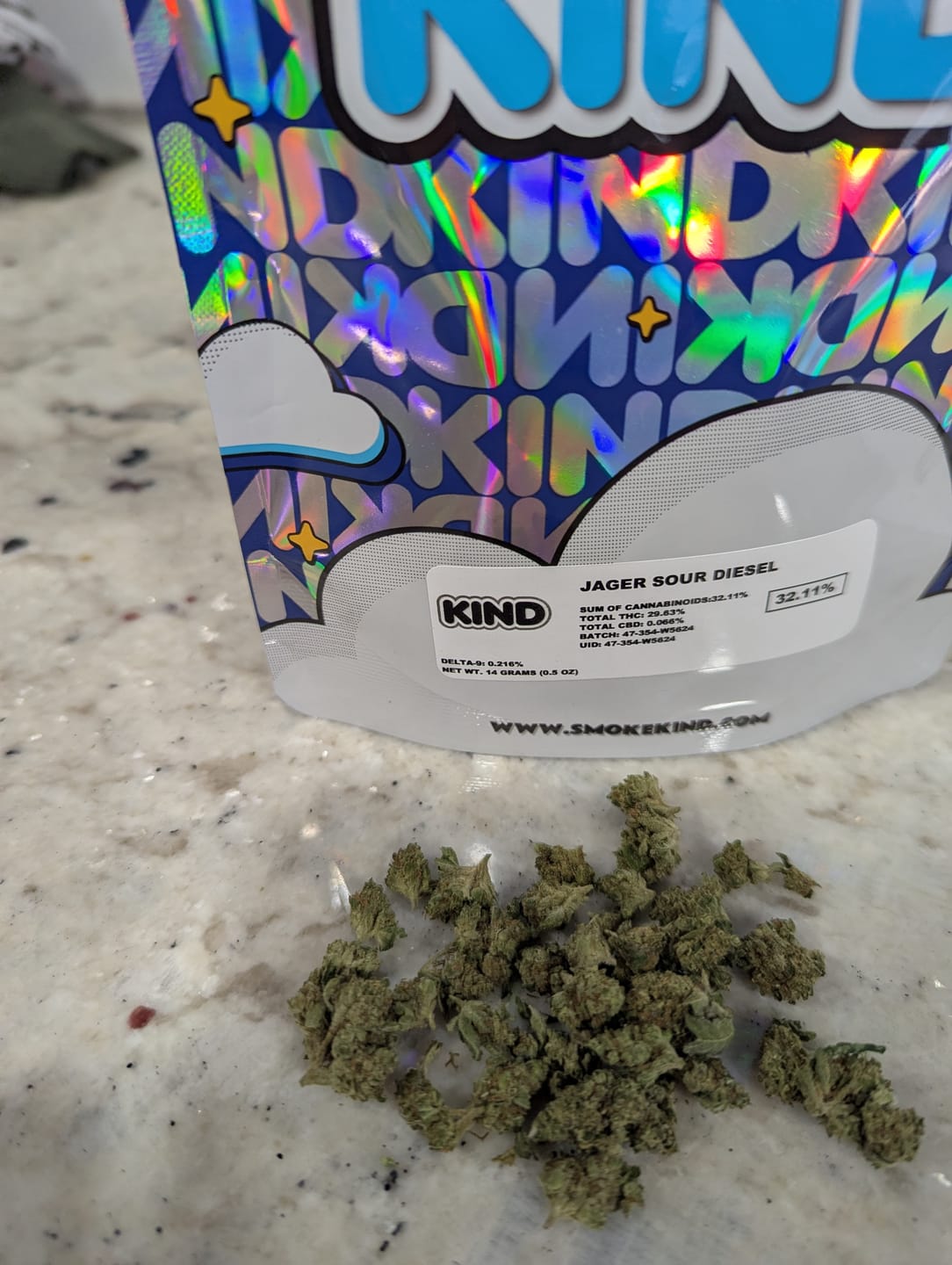 Customer photo review of Jager Sour Diesel - 14 Grams - Hybrid