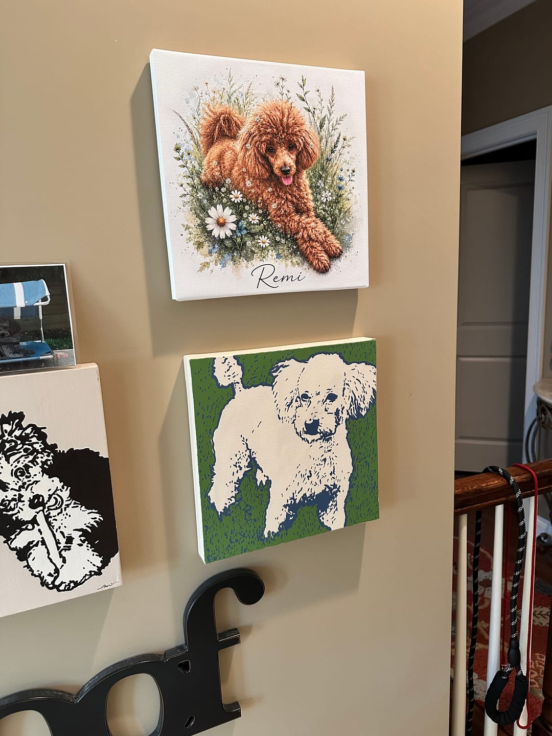 Customer photo review of Flowerpup Custom Pet Portrait (Humans too!)