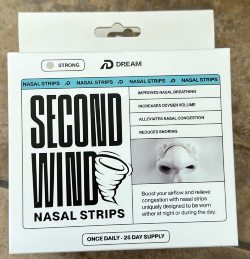 Customer photo review of Second Wind Nasal Strips