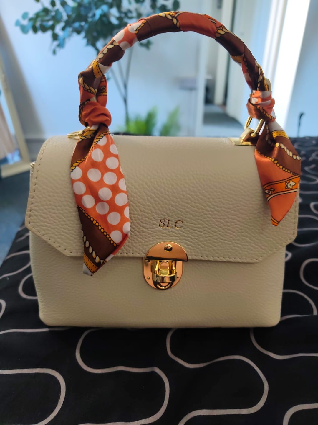 Customer photo review of The Lucinda Top Handle Bag