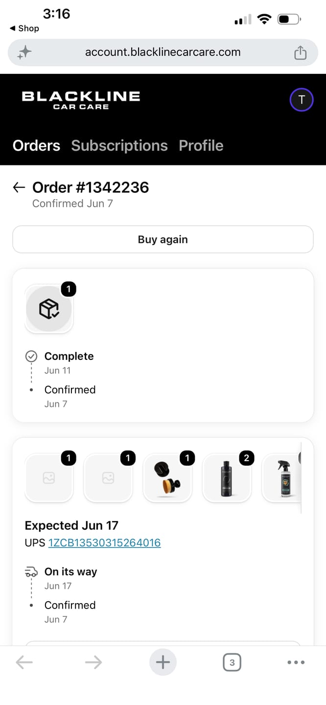 Customer photo review of BLACKLINE® TIRE SHINE APPLICATOR BRUSH