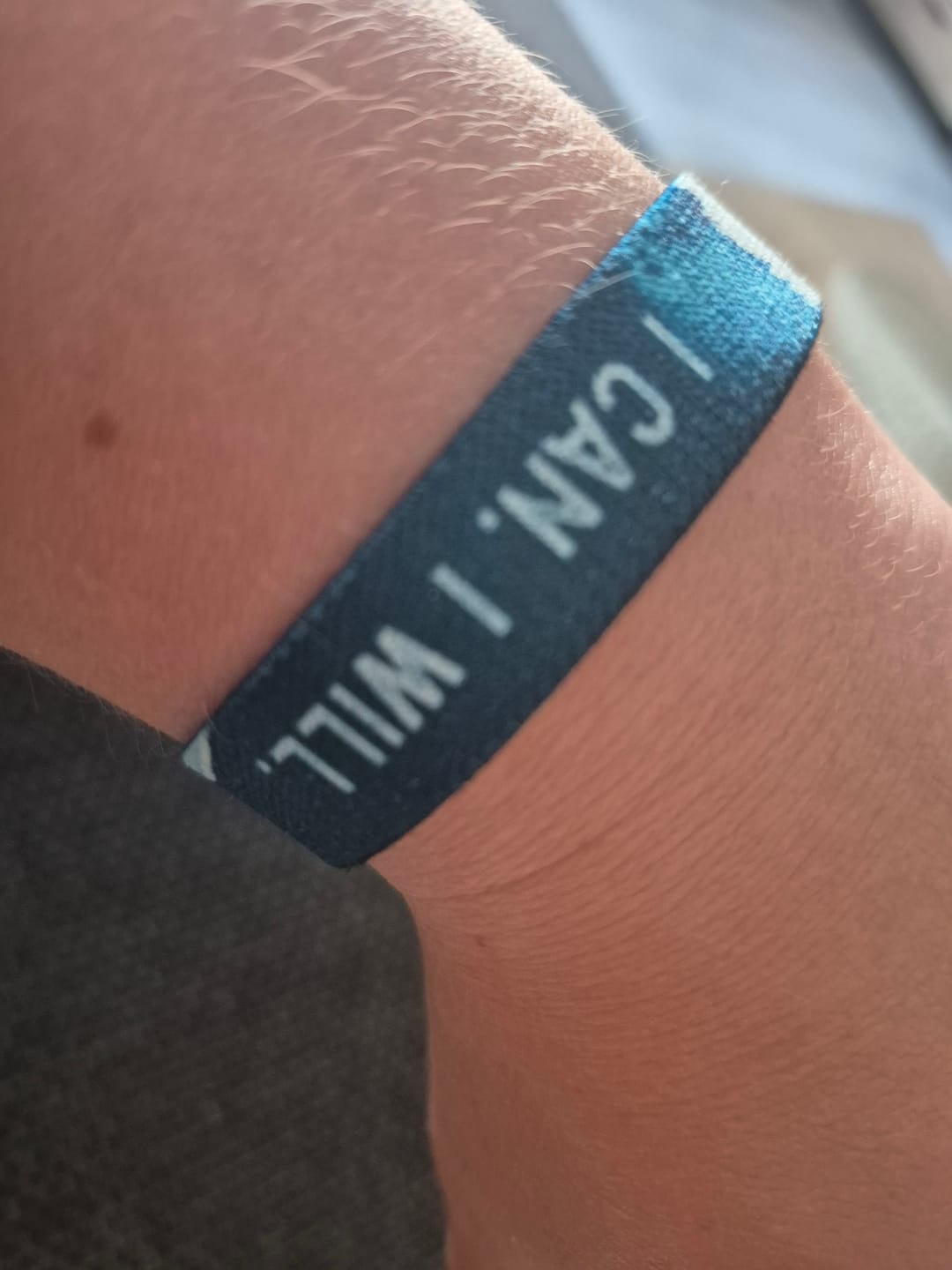 Customer photo review of I can. I will. - Elastisches Armband