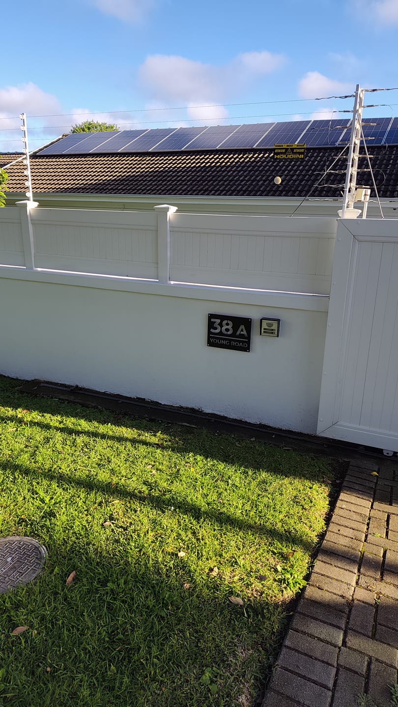 Customer photo review of The Urban Metal House Number