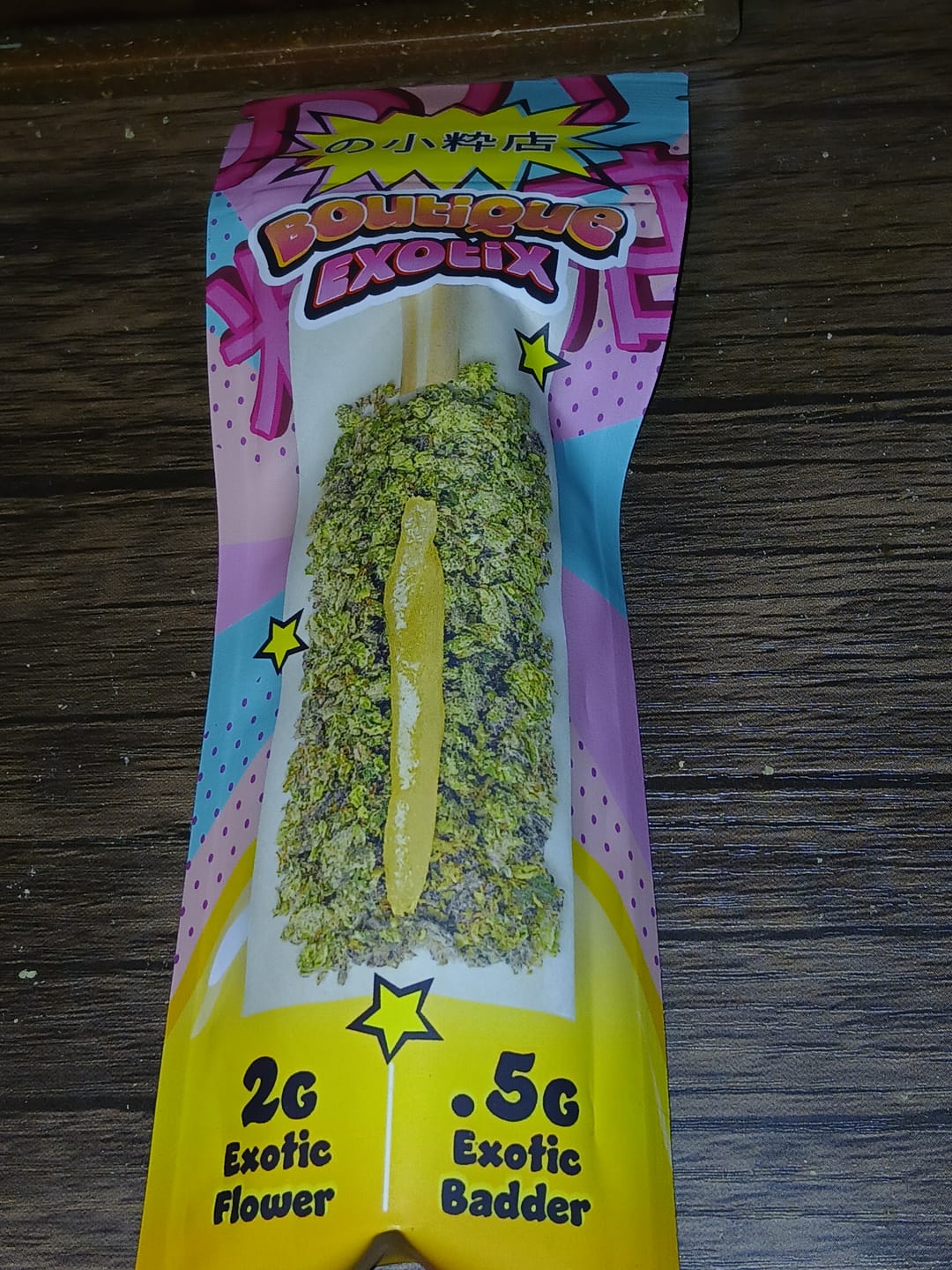 Customer photo review of Boutique Exotics - Jelly Roll - 2.5G Pre-Roll