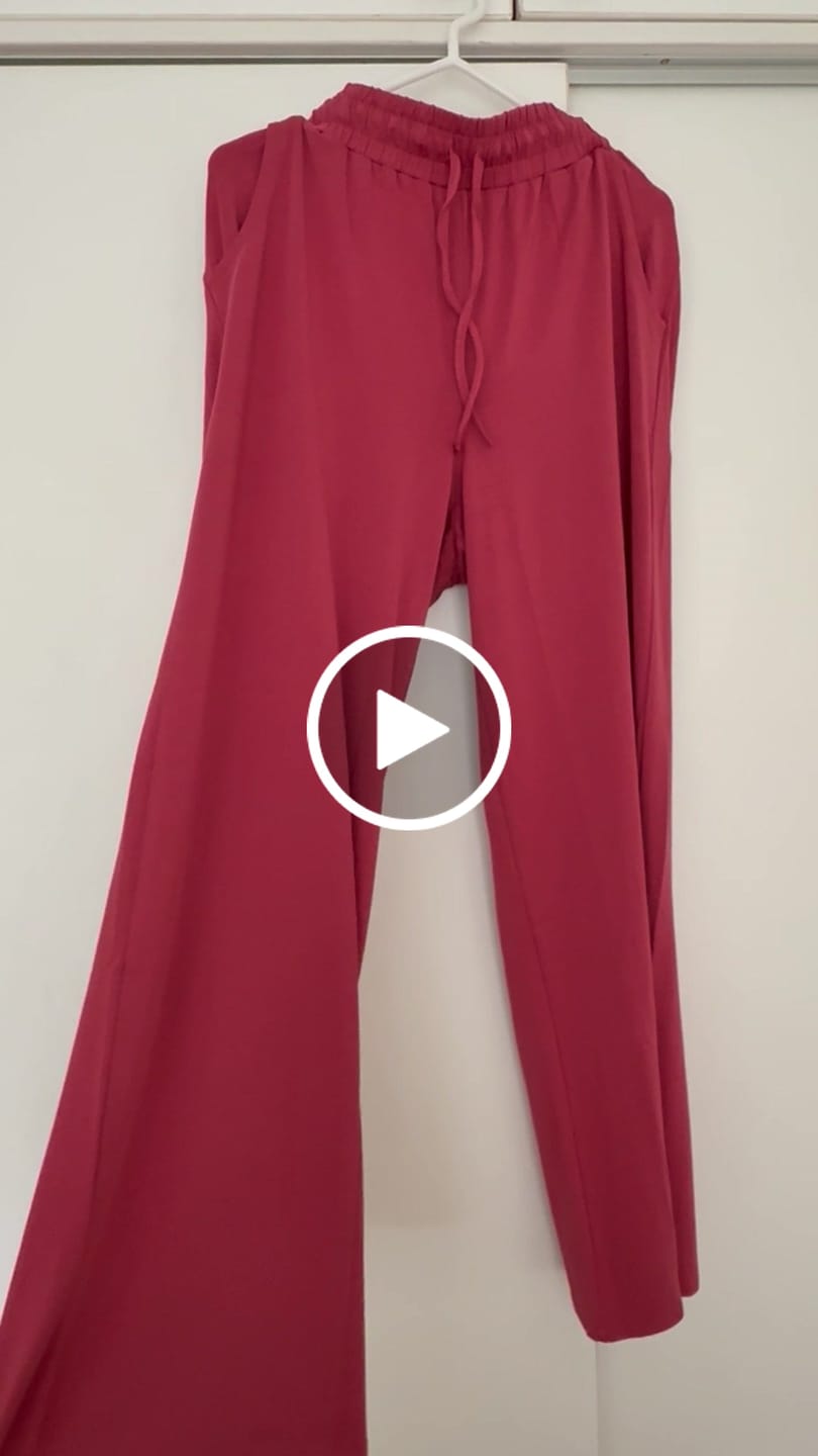 Customer video review of Everyday Palazzo | AlgaKnit - Ash Rose
