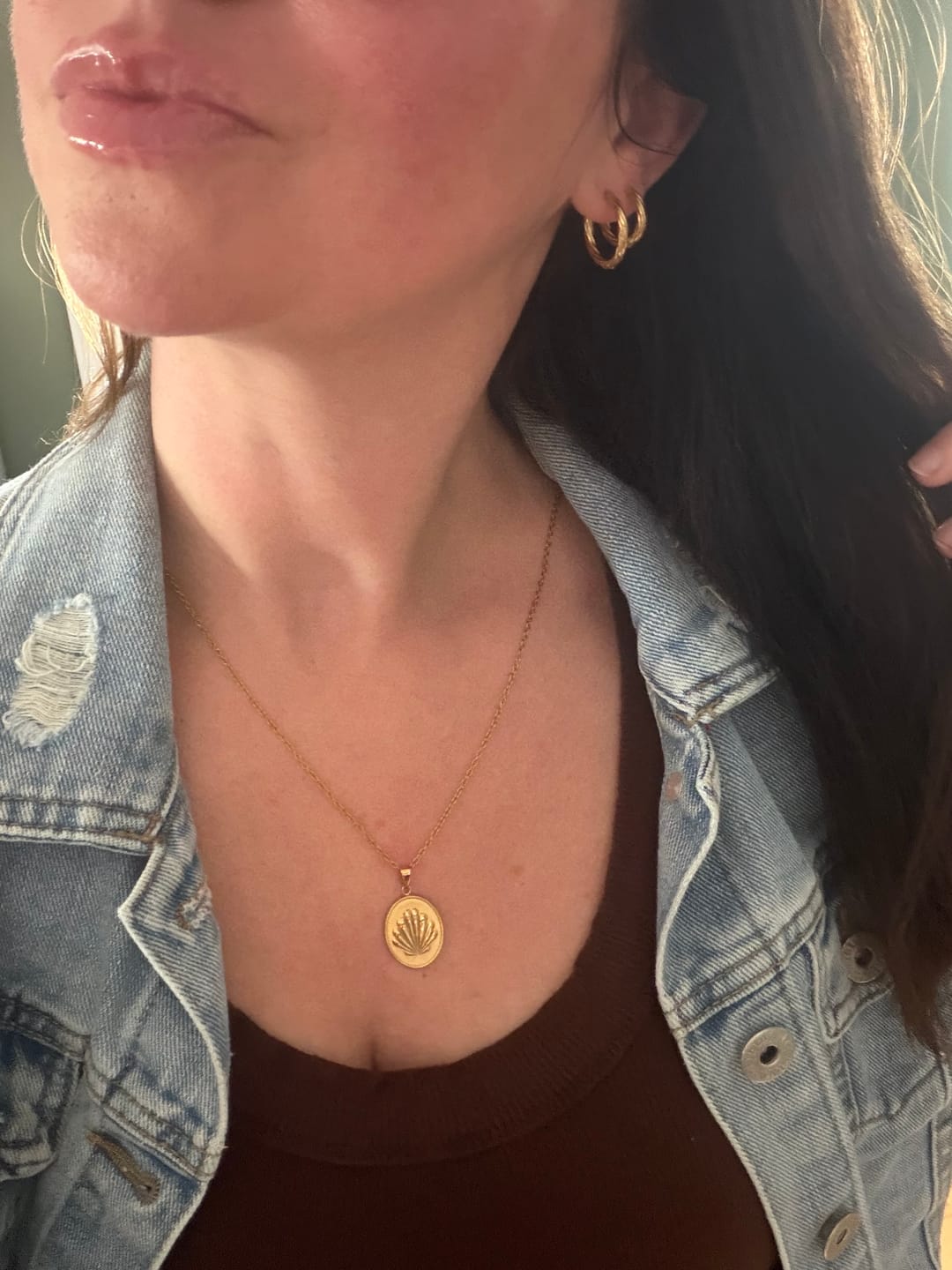 Customer photo review of Icon Hoops - Gold