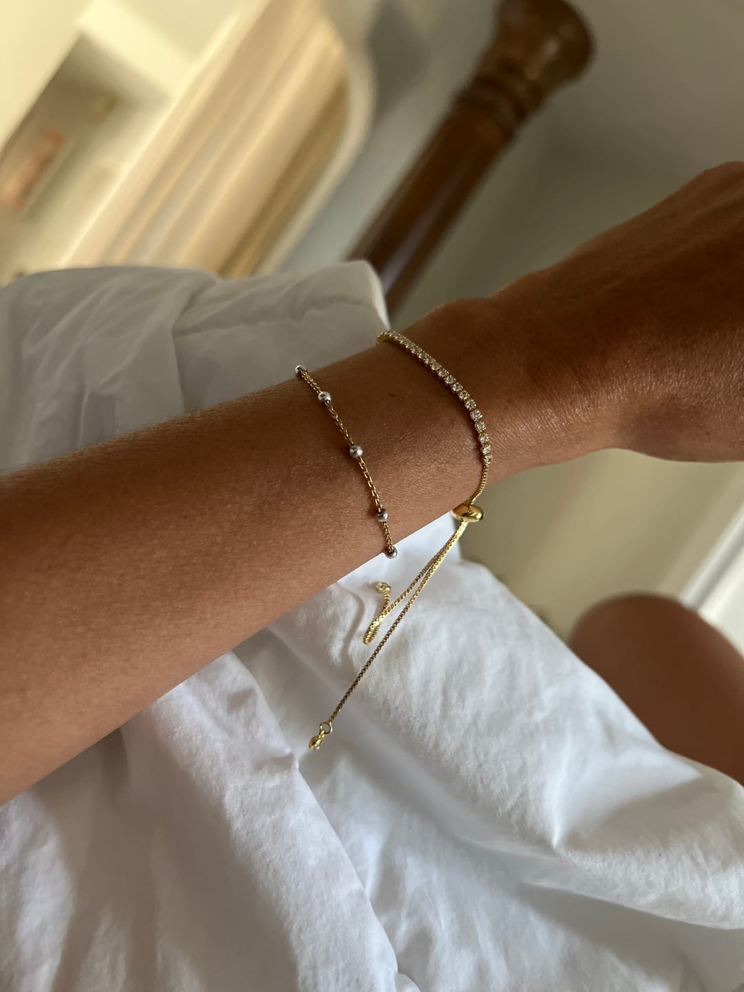 Customer photo review of Melly Adjustable Tennis Bracelet (Bundle)