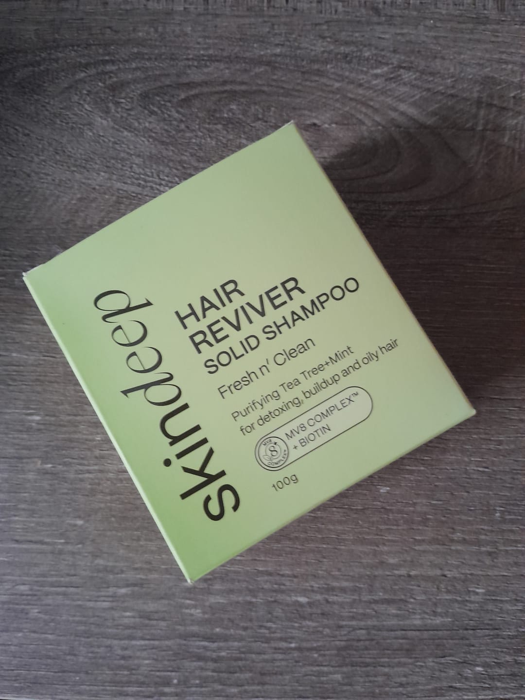 Customer photo review of HAIR REVIVER - Tea Tree & Mint Solid Shampoo