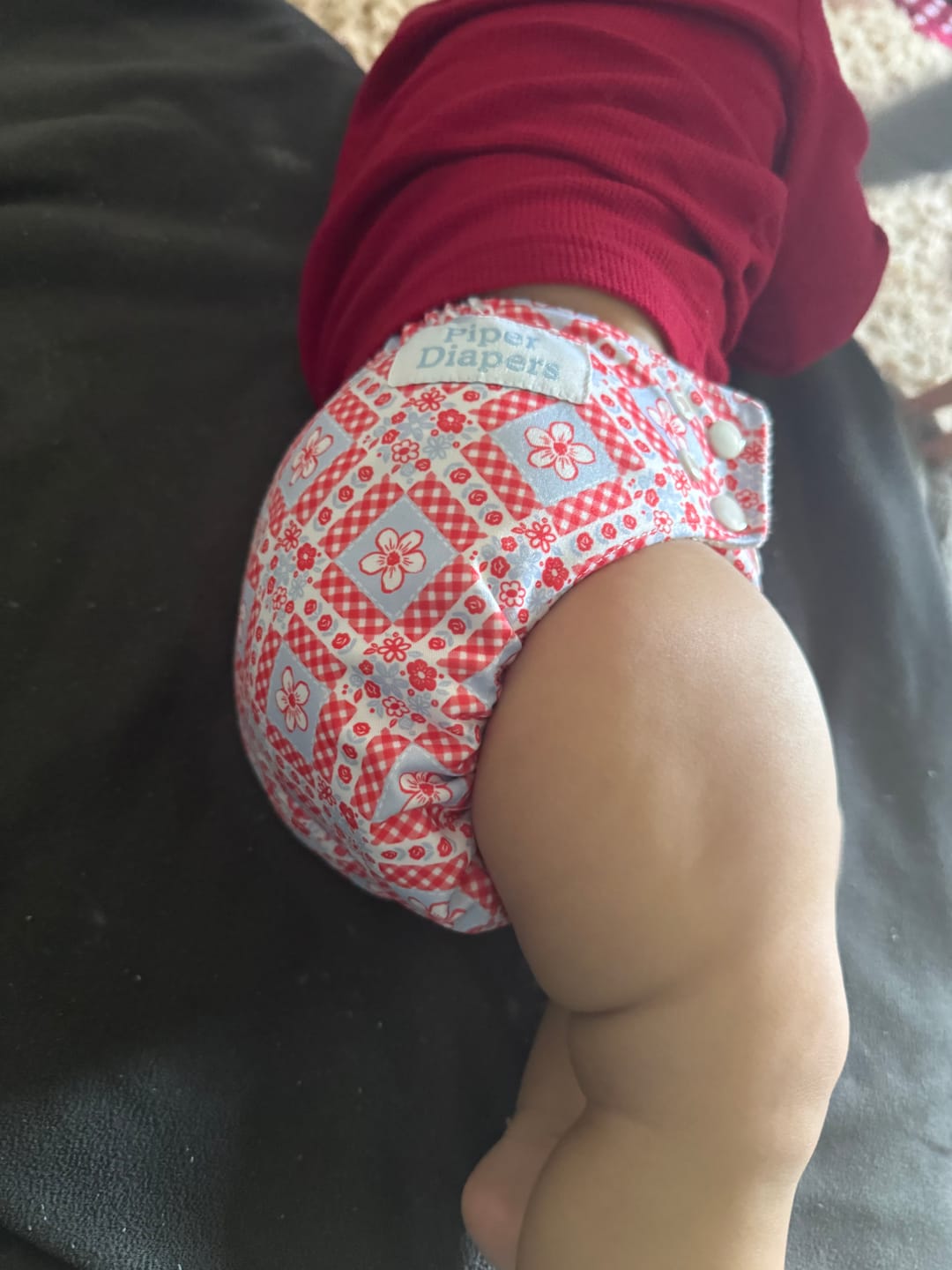 Customer photo review of Bamboo One-Size All-in-One Diaper