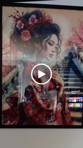 Customer video review of 5D Diamond Painting – Himmlische Sakura