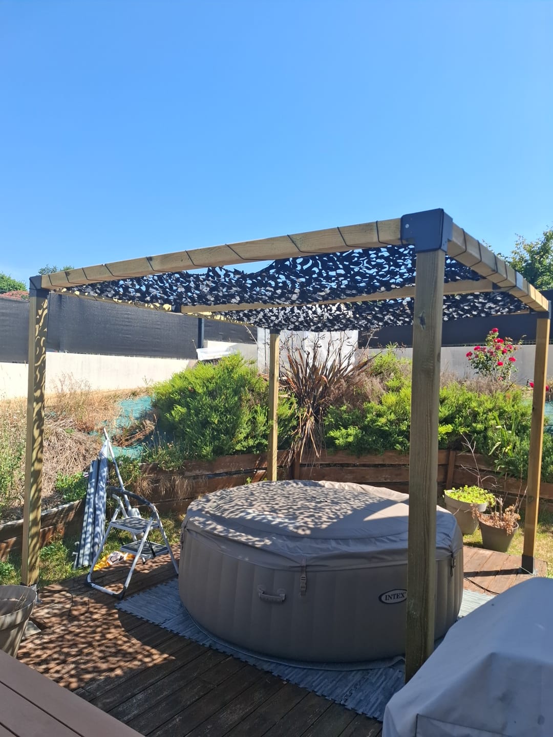 Customer photo review of Filet de camouflage renforcé noir