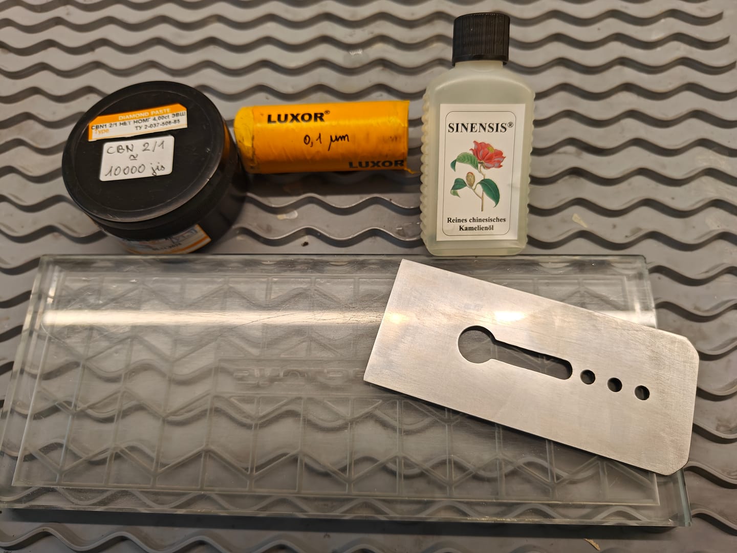 Customer photo review of Hapstone Lapping Kit