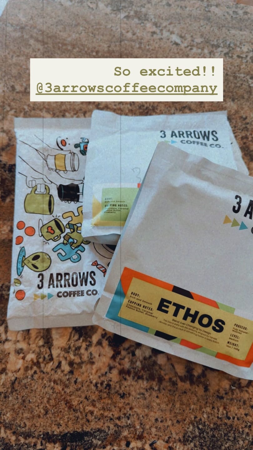 Customer photo review of Ethos — Colombia & Brazil Blend