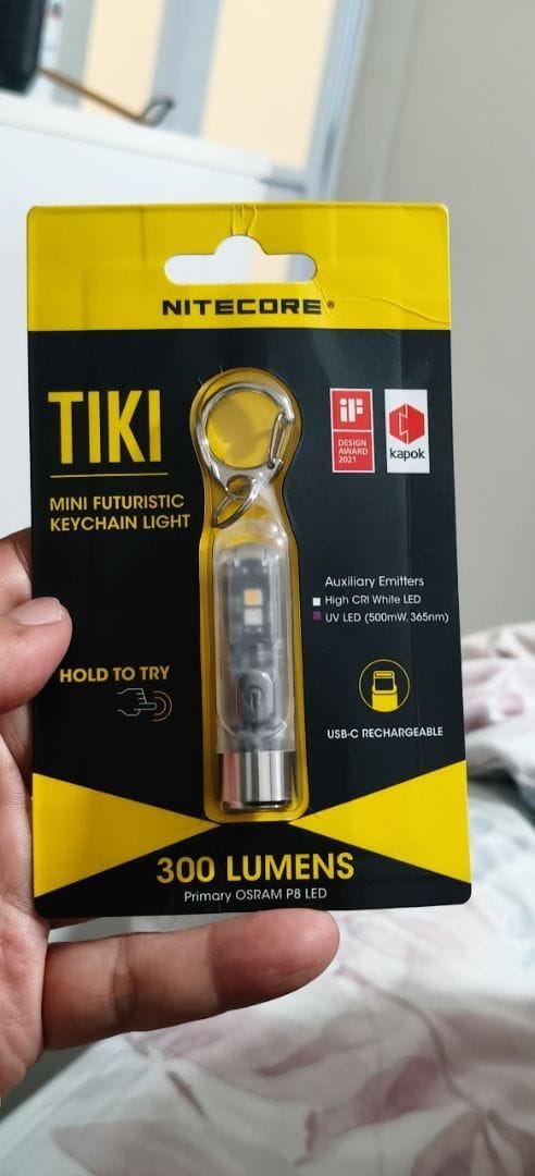 Customer photo review of TIKI (GREEN Glow In The Dark) - 300 lumens