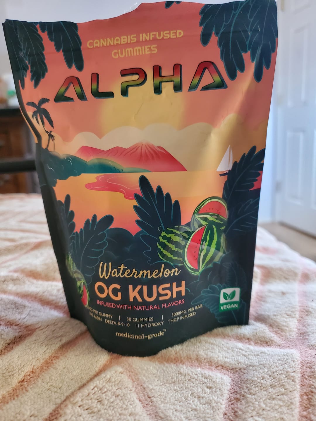 Customer photo review of THC Gummies Watermelon 30 Pack 3600mg