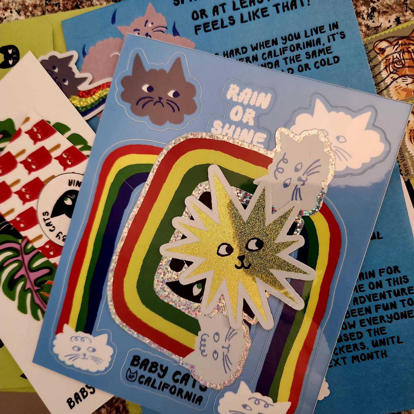 Customer photo review of Sticker Club Lucky Paw