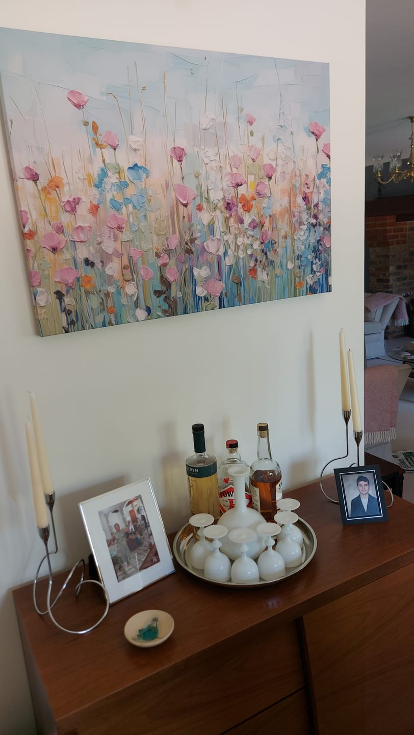 Customer photo review of Peaceful Wildflowers Canvas Print
