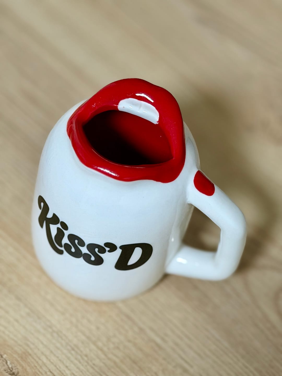 Customer photo review of KISS'D Lip Mug — Handmade Ceramic Mouth-Shaped Mug