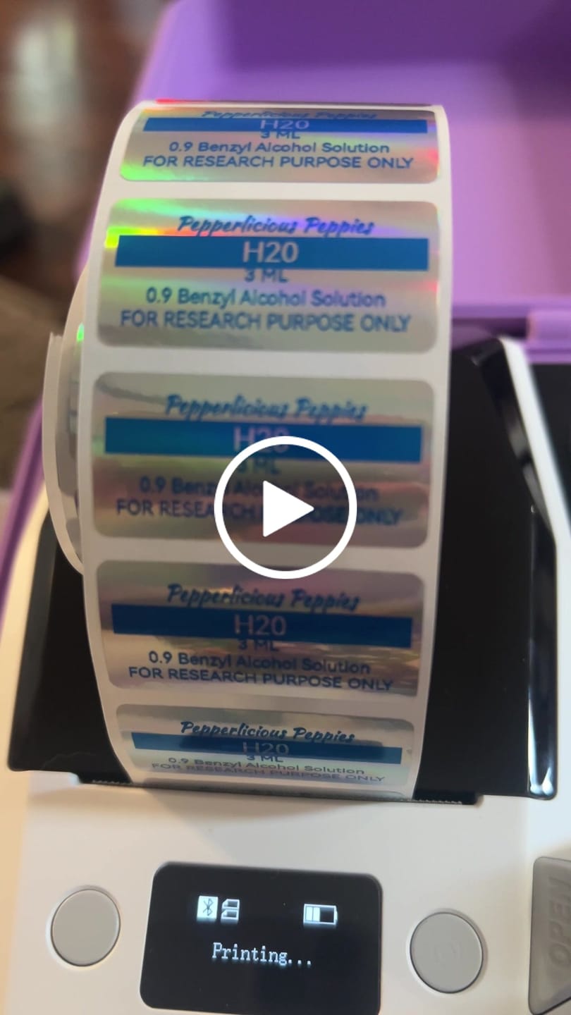 Customer video review of NIIMBOT Compatible M2 Labeling Ribbon, Replacement Refill Tapes